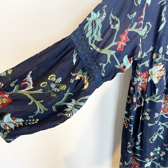 NEW Ananda’s Collection Blue Floral Dress Coverup size 1X - Picture 7 of 9